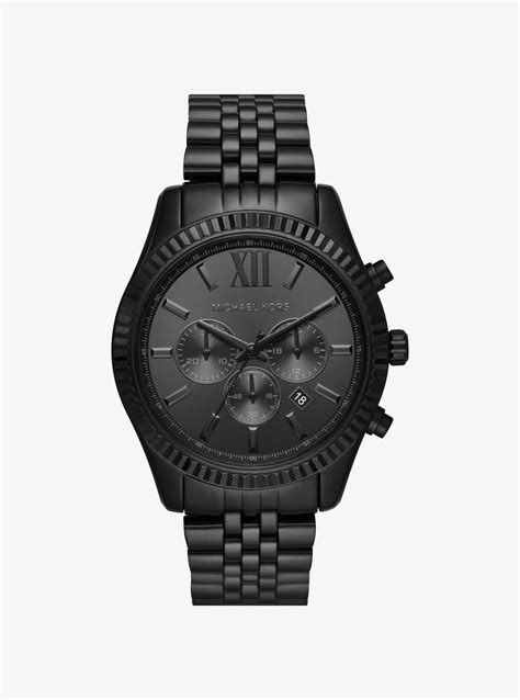 michael kors black oversized watch|Michael Kors men's watch black.